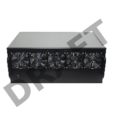 Корпус для майнинга Exegate EX270772RUS Pro 13-430 <без БП, 2*USB, 5*fan 120мм, места под: 13 видеокарт, 2 БП>