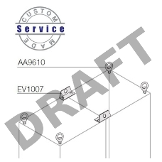 Рым-болты усиленные для сдвоенных шкафов(2шт)