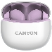 Наушники Canyon TWS-5 Bluetooth headset, with microphone Purple