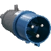 Вилка эл. каб. 32А 2P+PE 220В IP44 ССИ-023 ИЭК PSR01-032-3
