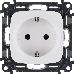 Механизм розетки Valena Allure 16А 250В 2К+З с лицевой панелью винтовые зажимы бел. Leg 753724