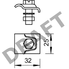 Держатель проволоки d8-10мм гор. оцинк. 324 S-FT OBO 5326303