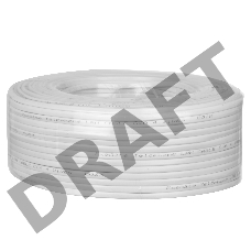 Кабель Exegate EX256751RUS Кабель телефонный 4 провода Exegate CCA, многожильный, бухта 100м, белый, PVC