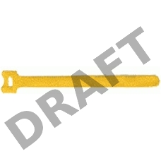 Хомут-липучка 210мм, 20 шт., желтый