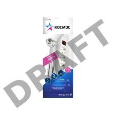 Удлинитель 5х5м с заземл. 16А IP20 ПВС 3х1 с выкл. Космос YKsm5m-5g-Z-V(K)