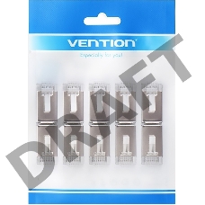 Коннектор Vention RJ45 (8p8c), FTP cat. 5e, под витую пару, экранированный (10шт.)