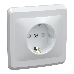 Розетка 1-м СП Вега РСш10-3-ВБ с заземл. контактом и защ. штор 16А бел. ИЭК ERV14-K01-16-DM