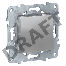 Переключатель 1-кл. UNICA NEW (сх.6) 10AX 250В алюм. SchE NU520330