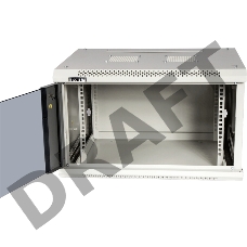 Шкаф настенный серии Pro, 9U 600x800, стеклянная дверь