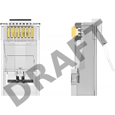 Коннектор Vention RJ45 (8p8c), UTP, cat. 6A, под витую пару (10шт.)