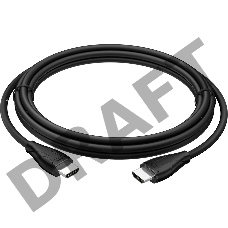 Кабель 3.0m HDMI черный, Ultra HD, 4K, 10.2 Гбит/с, 3D, экран