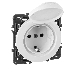 Механизм розетки СП Celiane 2P+E защ. шторки нем. станд. с безвинт. зажим. Leg 067153