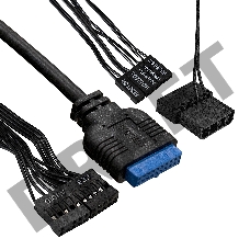 Корпус Minitower ExeGate mEVO-7807 (mATX, без БП, 1*USB+1*USB3.0, черный 1x12см с RGB подсветкой)