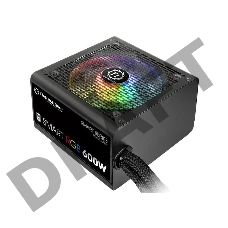 Блок питания Thermaltake ATX 600W Smart RGB 600 80+ (24+4+4pin) APFC 120mm fan color LED 5xSATA RTL