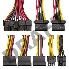 Блок питания 450W ExeGate F450AS (Flex ATX, for ITX case, APFC, КПД 80% (80 PLUS), 4cm fan, 24pin, 4+4pin, 3xSATA, 2xIDE)