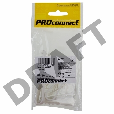 Дюбель-хомут PROconnect 11-18, белый, 10 шт.