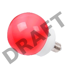 Лампа шар e27 12 LED  Ø100мм красная