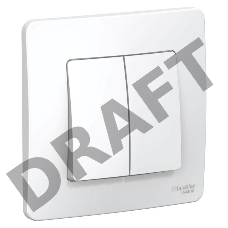 Переключатель 2-кл. СП BLANCA (сх.6+6) 10А 250В бел. SchE BLNVS106601