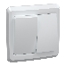 Выключатель 2-кл. СП Вега 10А IP20 ВС10-2-0-ВБ бел. ИЭК EVV20-K01-10-DM