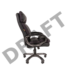 Офисное кресло Chairman 505 экопремиум черный (черный пластик)