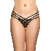 Стринги с геометрическим узором SoftLine Collection, черный, M/L