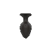 Пробка анальная Силиконовая черная S (5.8*2.8cm) 3302-01