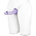 Фиолетовый безремневой страпон Strapless Strap-On