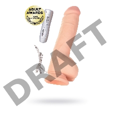 Ротатор TOYFA RealStick Elite, TPR, на присоске телесный, 17 см