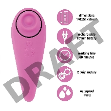 Розовый клиторальный вибромассажер FemmeGasm