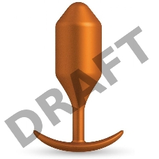 Пробка для ношения цветы бронзы B-vibe Snug Plug 4 - 14 см.