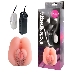 Вибровагина Erowoman телесного цвета с волосиками