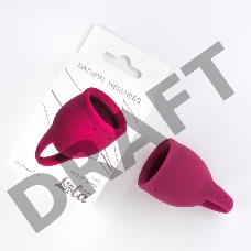 Малиновая менструальная чаша Peony - 15 мл.