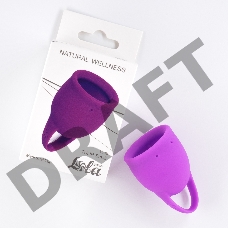 Лиловая менструальная чаша Tulip - 15 мл.