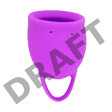 Лиловая менструальная чаша Tulip - 20 мл.