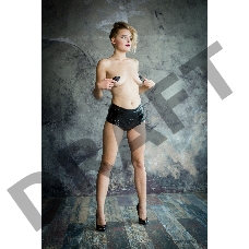 Черные трусики для страпона Faster - размер S-M