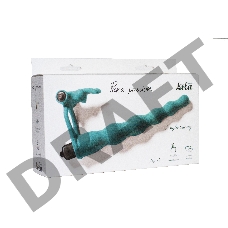 Зеленая вибронасадка для двойного проникновения Jungle Bunny - 17 см.