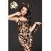 Костюм кошки Candy Girl Kandi (костюм-сетка,топ,трусы с хвостом,чокер,головной убор), черный,OS