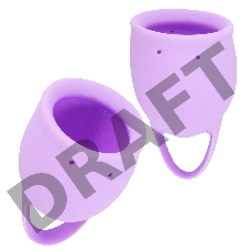 Набор из 2 сиреневых менструальных чаш Orchid