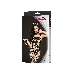 Костюм кошки Candy Girl Kandi (костюм-сетка,топ,трусы с хвостом,чокер,головной убор), черный,OS