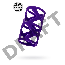 Насадка на пенис TOYFA A-Toys, силикон, фиолетовый, 7,5 см