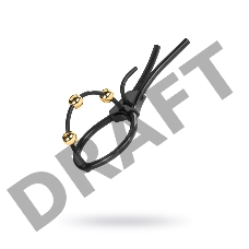 Электросбруя Mystim Pearly Pete, силикон, черный, 14 см Электросбруя Mystim Pearly Pete, силикон, черный, 14 см