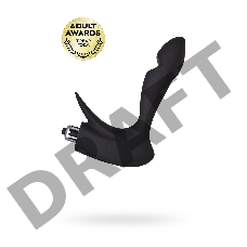 Стимулятор простаты Erotist First, силикон, черный, 14,4 см