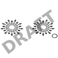 Черные стикеры на грудь и живот