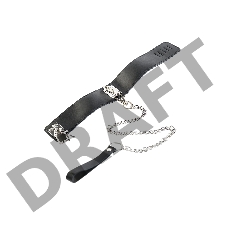 Ошейник TOYFA Theatre кожаный с поводком черный Ошейник TOYFA Theatre кожаный с поводком черный