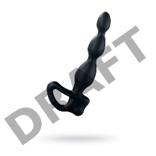 Электростимулятор Mystim Big Bend-itt, силикон, черный, 18 см