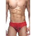 Трусы мужские тонги красные в клетку