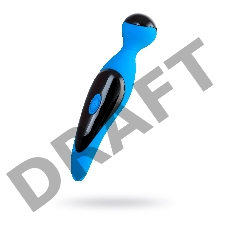 Вибростимулятор L'EROINA by TOYFA Cosmy, силикон, голубой, 18,3 см, Ø 3,6 см