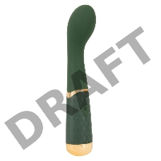 Зеленый стимулятор точки G Luxurious G-Spot Massager - 19,5 см.