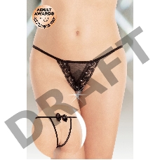 Стринги с двойным доступом SoftLine Collection, черный, XL