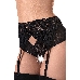 Эротические трусики-пояс Erolanta Iveta, черный (42-44)